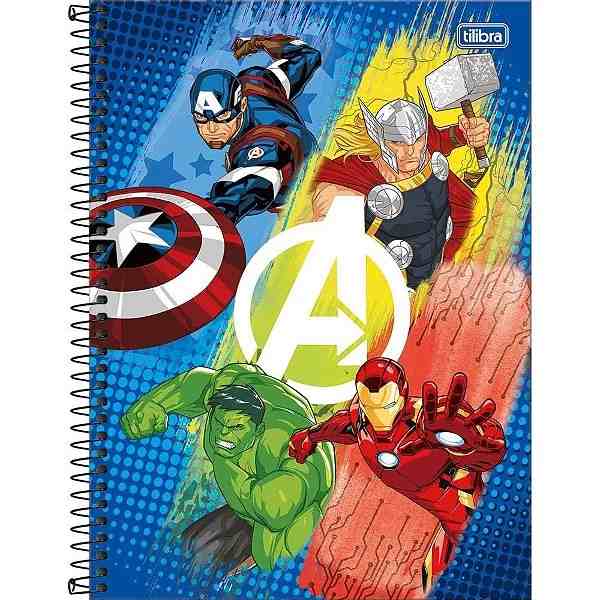 CADERNO 1X1 C.D. AVENGERS FIT